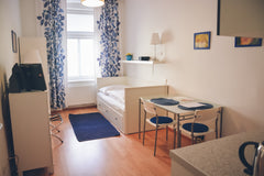 23sqm, fully furnished<br />Kitchen fully equipped with all utensils, nespresso  Vienna, Austria Single Studio for 1P (max. 2P) Entire rental unit vacation rental 10312950