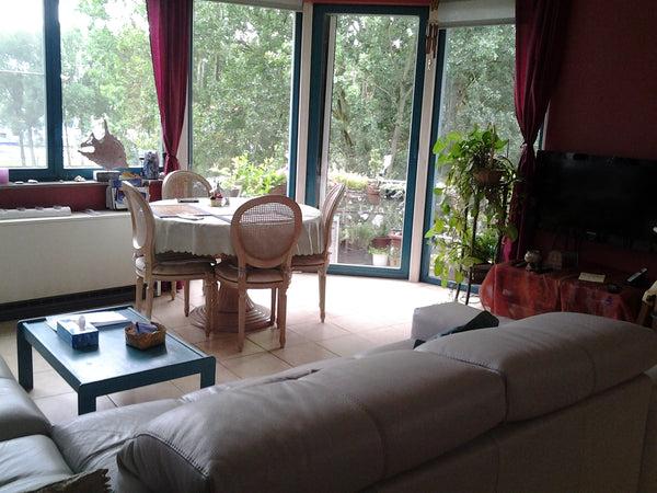 Bright apartment facing South with beautiful view on the canal from Brussels and Anderlecht, Belgium La Péniche Private room in guesthouse vacation rental 7752058