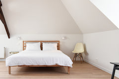 Large spacious and bright room located on the second and last floor of a beautif  Complete floor in a quiet renovated house Private room in home vacation rental 53268353