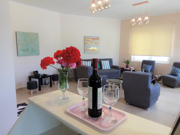 Ηi, we are Anna and Nektarios. We welcome you to our house that is located on a  Chania, Greece Ev Residence, spacious apartment on a quiet suburb Entire rental unit vacation rental 34214527