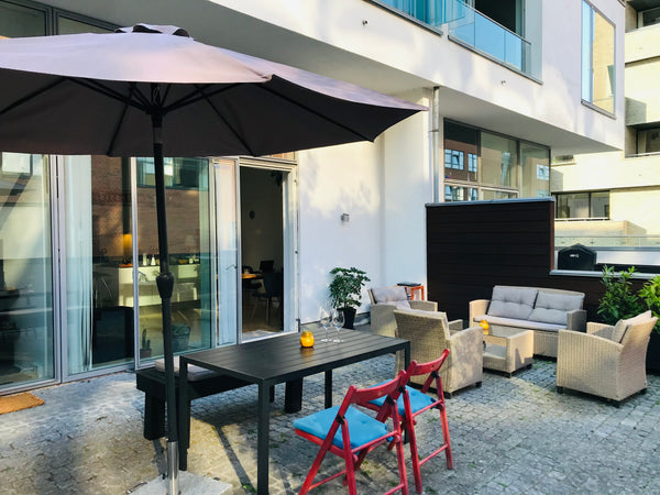 Terrace House Cph is a modern condo (80 m2) with a large private terrace, ideal  Copenhagen, Denmark « Terrace House: Modern Condo + Private Patio » Entire condo vacation rental 602016508480623213