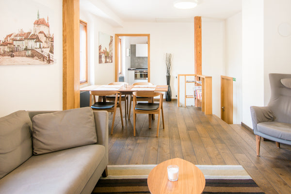 Sense the spirit of medieval Prague through leaded glass windows and exposed anc Czechia Modern Apartment in a Picturesque 15th-Century Building Entire townhouse vacation rental 5528865