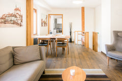 Sense the spirit of medieval Prague through leaded glass windows and exposed anc Czechia Modern Apartment in a Picturesque 15th-Century Building Entire townhouse vacation rental 5528865