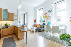 WOW? YES! The space is fresh, it's spacious, it's modern, all of the furniture i Vienna, Austria Funky & cozy apartment next to "Brunnenmarkt" Entire rental unit vacation rental 40918702