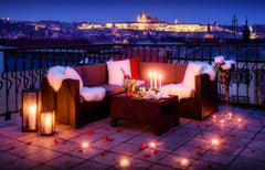 Hello travelers,<br /><br />Experience large rooftop terrace with breathtaking v Prague, Czechia A/C + TERRACE ❤❤❤ Breakfast at Tiffany's ❤❤❤ Entire rental unit vacation rental 16351122