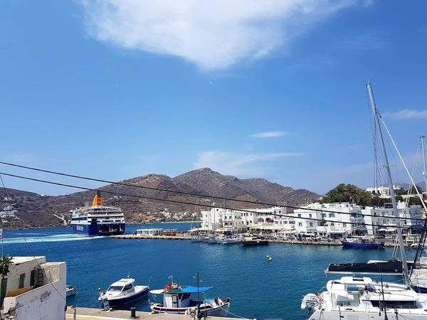 This is a big (  55 sm) apartment with a huge balcony that view the port of Ios, Greece Ios Yacht Front Apartment  (No 1) Entire rental unit vacation rental 43923407