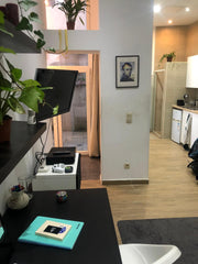 The studio is located on the groundfloor. It's an open quiet space where people  Etterbeek, Belgium Nice Studio in a calm area of Brussels Entire rental unit vacation rental 672886025995359907