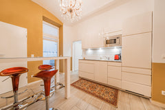 Compact, smartly furnished and fully equipped living unit. With a double bed in  Vienna, Austria Smart-Apartment with outdoor area Entire rental unit vacation rental 51246971