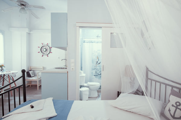 Blue - Marika Studio is downstair.<br /><br />Individually designed and decorate Rethymno, Greece Blue Studio Marika in Rethimno city Private room in rental unit vacation rental 789093