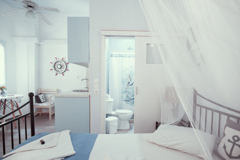 Blue - Marika Studio is downstair.<br /><br />Individually designed and decorate Rethymno, Greece Blue Studio Marika in Rethimno city Private room in rental unit vacation rental 789093