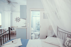 Blue - Marika Studio is downstair.<br /><br />Individually designed and decorate Rethymno, Greece Blue Studio Marika in Rethimno city Private room in rental unit vacation rental 789093