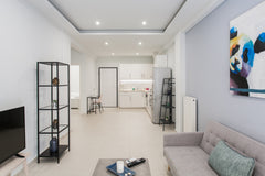 <b>The space</b><br />A spacious 2 bedroom apartment with minimal design great f Athens, Greece Minimal 2 BR near Olympic Stadium - 15 min walk Entire rental unit vacation rental 36136664