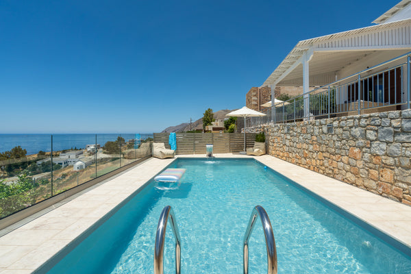 Lovely villa with pool,  and magnificent sea and coastal views, located in the h Chania, Greece ALÍA, modern, breathtaking views! Now with pool! Entire villa vacation rental 25716094