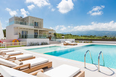 Fall asleep to the sound of the cool breeze and gaze out to the enviable olive g Greece Rosmerta Villa, Chic & Prestigious! Entire villa vacation rental 34983686