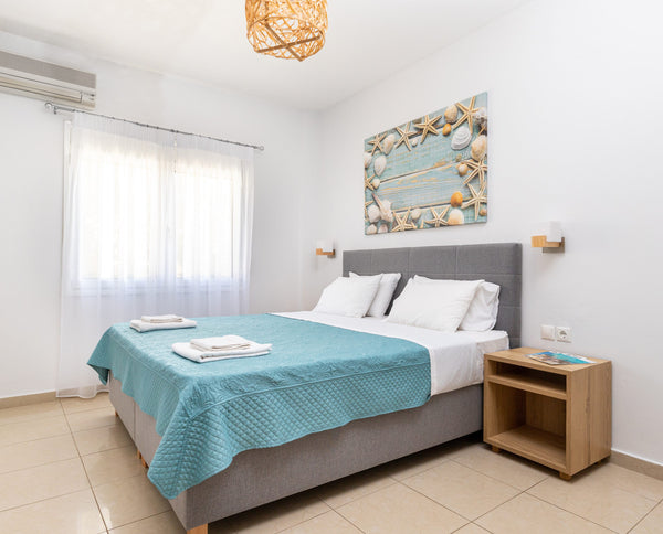 Enjoy your holidays in a peacefull enviroment,just 100 meters away from the beau Chania, Greece Sun Beach sea view twin room Entire serviced apartment vacation rental 33658994