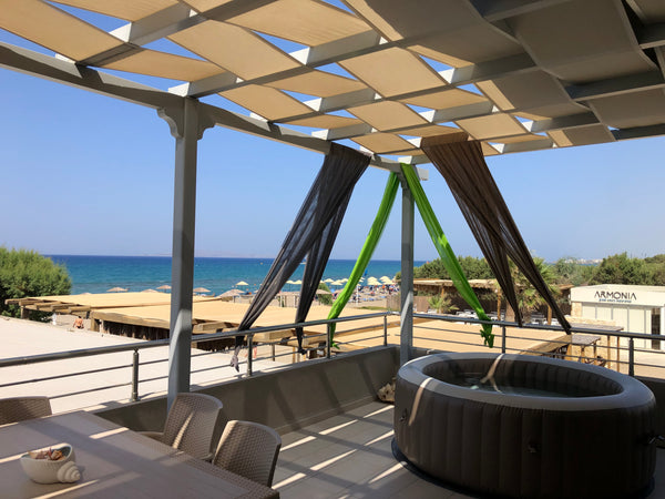 The brand new “Ammos Beachfront Luxury Apartment” is built on the sandy beach of Greece Ammos Beachfront Luxury Apartment Entire rental unit vacation rental 17114213