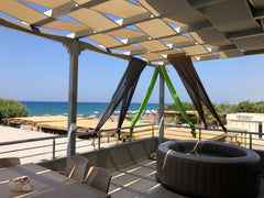 The brand new “Ammos Beachfront Luxury Apartment” is built on the sandy beach of Greece Ammos Beachfront Luxury Apartment Entire rental unit vacation rental 17114213