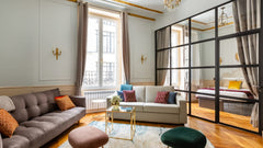Welcome to your Parisian home near Louvre Museum and Marais. Located on the nobl Paris, France Luxury 3 bedroom 2 bathroom with AC - Louvre Entire rental unit vacation rental 22538392