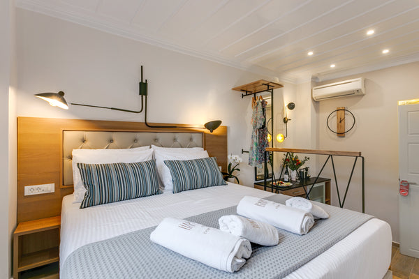 Harismari Hotel is a cozy 3-floor hotel, ideal for couples, located in the inner Chania, Greece Kimino - Standard Double Room Room in boutique hotel vacation rental 23424122