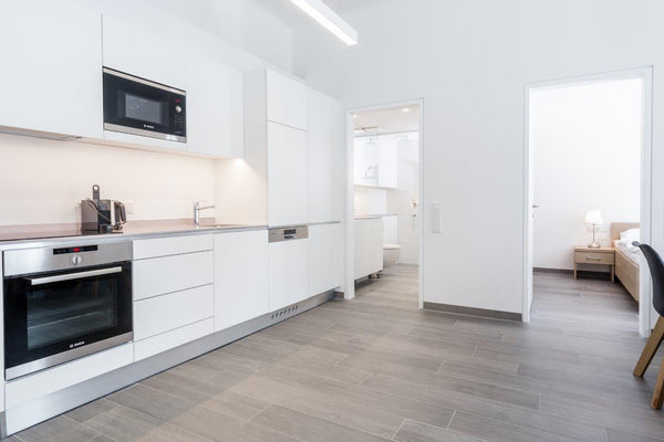 In dem geräumigen  Executive Apartment befinden sich auf 55m² ein getrenntes Woh Vienna, Austria Representative Executive Apartment Entire serviced apartment vacation rental 33211061
