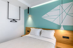 This double room has air conditioning,soundproofing, socket near the bed, readin GR Standard Double Room with Balcony Private room in hostel vacation rental 39346356