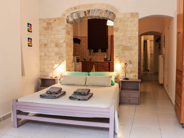 It is a unique stone house with a beautiful spacious yard full of colorful  flow Ermoupoli, Greece Stone house with a yard Entire rental unit vacation rental 12947058