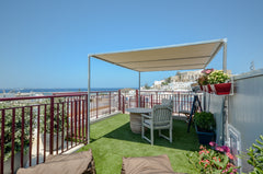 There is an excellent panoramic view of the sea , the port, the old castle and t Greece Apartment with sea view and roof garden Entire rental unit vacation rental 18520536