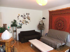 La chambre est orientée au sud, une baie vitrée de la longueur du mur donne sur  Paris, France Chambre dans une colocation Private room in rental unit vacation rental 6401625
