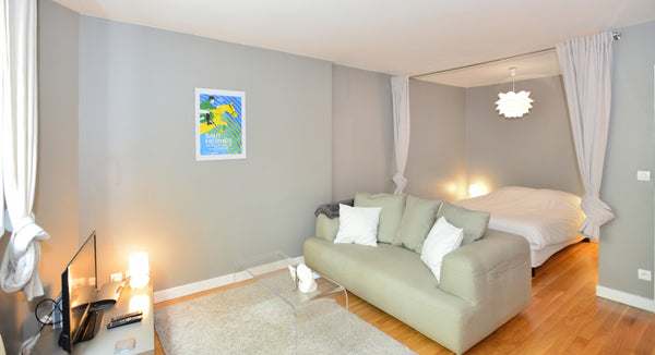 A lovely recently renovated 35 sq. m. pied-à-terre with a view of Place Guichard Lyon, France Mazenod - Appart'Ambiance Entire rental unit vacation rental 31628432