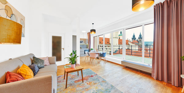 The most beautiful view in Prague with direct views of Prague Castle , Old Town  Prague, Czechia Chic Two Bedroom Old Town Apartment with a terrace Entire serviced apartment vacation rental 46747989