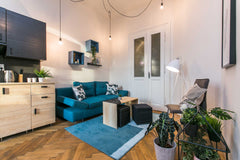 This apartment has 5 bedrooms, large kitchen, 1 bathroom with bathtub and toilet Hlavní město Praha, Czechia Large apartment Jiriho z Podebrad no.8 Entire condo vacation rental 580311586942431662