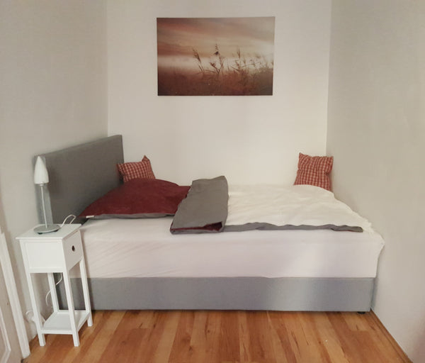 This bright room is equipped with a comfortable bed, a big cupboard and a desk.  Vienna, Austria WG-Zimmer 