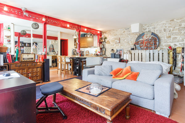 F2 ouvert 43m² pouvant accueillir 4 personnes<br />1 grand lit 2 places<br />1 c Paris, France Appart Quartier Chapelle-Montmartre Entire rental unit vacation rental 2766266