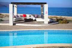 Beautiful, architect-designed stone villa right on the beach with three bedrooms Chania, Greece Beachfront Villa Aquamarine with Pool Entire villa vacation rental 602137741713012323