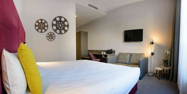 Superior Harmony Room with double bed and lounge area with sofa. En-suite bathro  Harmony Room Room in hotel vacation rental 35332921