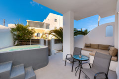 A romantic elavated ground floor suite with cleaned and heated outdoor private j Greece The Muse of Santorini2-Suite with Outdoor Jacuzzi Entire rental unit vacation rental 31963612