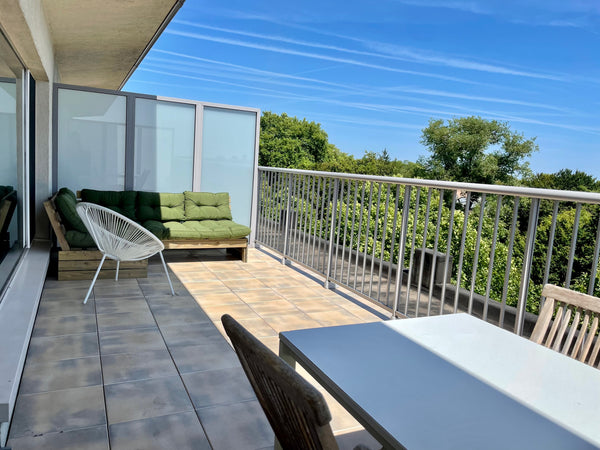 This cosy apartment is on the top floor of the building, with a wide view over t Ghent, Belgium Cozy penthouse 500m from Ghent St-P station Entire condo vacation rental 673983935895656634