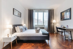 Step back in time in this revamped historical space. The residence features herr Prague, Czechia Quaint Urban Apartment with Rooftop Views Entire rental unit vacation rental 23642972